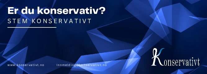 Banner «Er du konservativ» 500 x 180 px