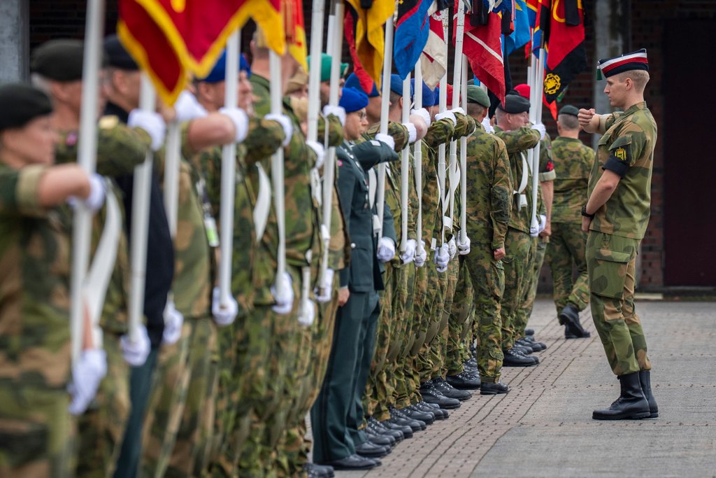 Forsvaret i beredskap ved uforutsette hendelser under gravferden