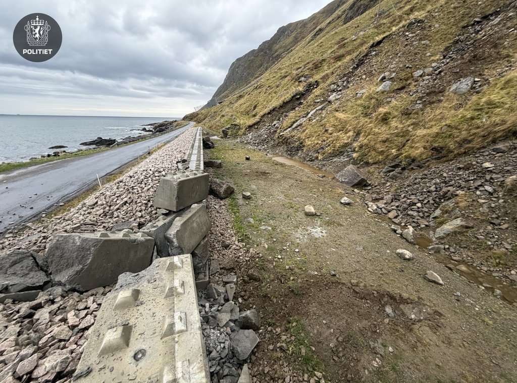 Ras isolerer bygda Vikten i Lofoten
